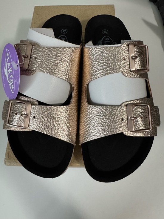 Plakton Shoes - Plakton Betamic Memory Cushion Two Strap Sandals Women’s Size 6 Rose Gold EU 37